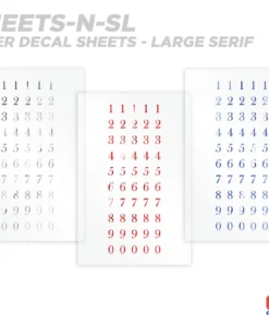 CRB Numeric Rod Decals - Peel & Stick Numbers