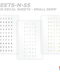 CRB Numeric Rod Decals - Peel & Stick Numbers