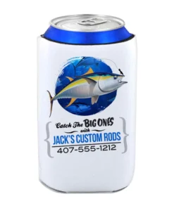 Mud Hole Personalized Can Koozie 017 Catch The Big Ones Gear