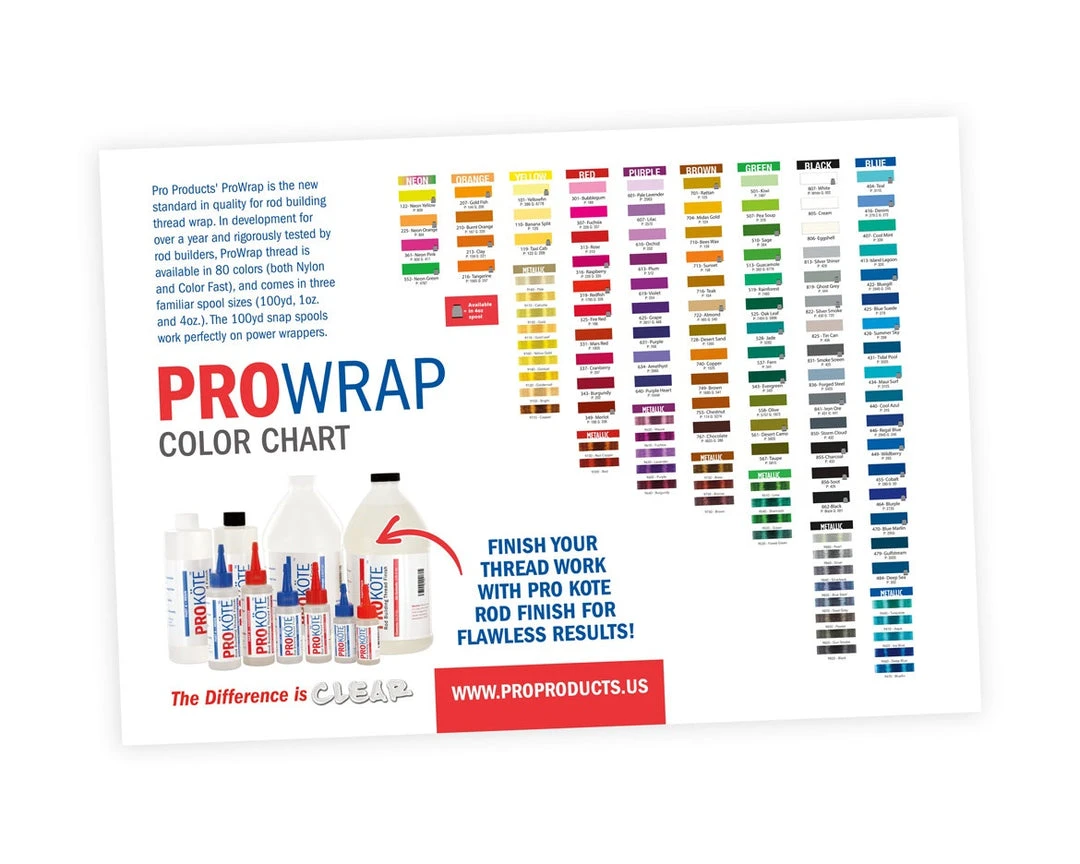 ProWrap Color Guide Poster Thread Accessories 3 ProWrap Color Guide Poster Thread Accessories