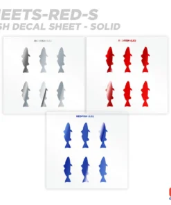 CRB Redfish Silhouette Rod Decals - Peel & Stick