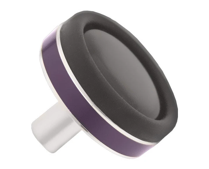 CRB Rubber Butt Cap With Designer Aluminum Trim Components 8 CRB Rubber Butt Cap With Designer Aluminum Trim Components