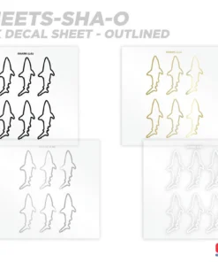 CRB Shark Silhouette Rod Decals - Peel & Stick Supplies