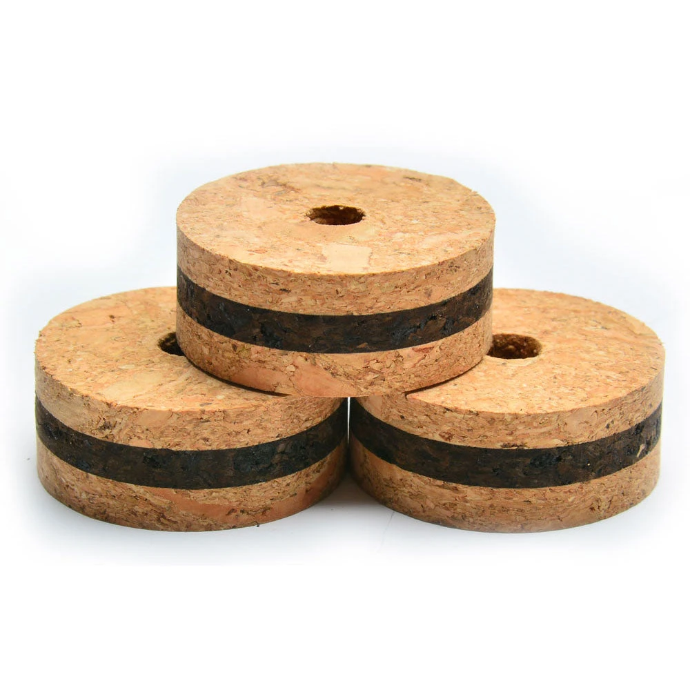 CRB 1/3 Stacked Burl - 1/2" X 1/4" Hole - Natural/Burnt/Natural 3 CRB 1/3 Stacked Burl - 1/2" X 1/4" Hole - Natural/Burnt/Natural