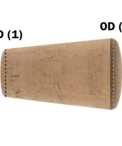 CRB Components Straight Tapered Cork Split-Grip Fighting Butt, Round End