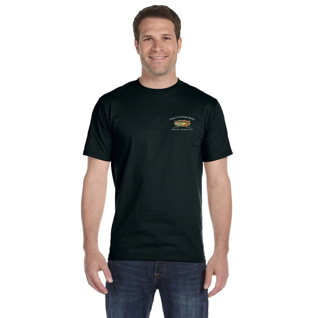 Mud Hole Gear Custom T-Shirt: Bamboo Frame With Crossing Rods 9 Mud Hole Gear Custom T-Shirt: Bamboo Frame With Crossing Rods