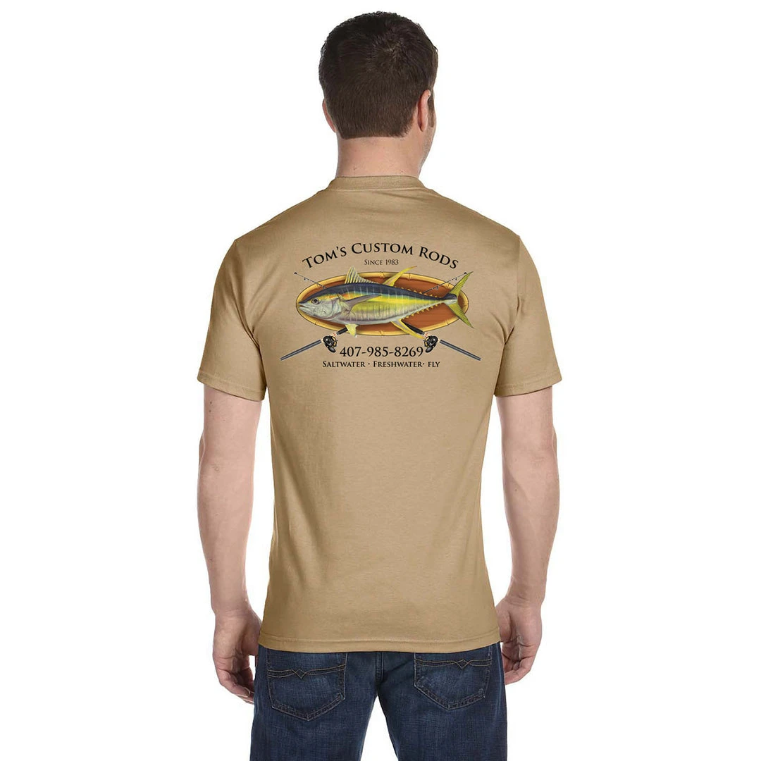 Mud Hole Gear Custom T-Shirt: Bamboo Frame With Crossing Rods 12 Mud Hole Gear Custom T-Shirt: Bamboo Frame With Crossing Rods