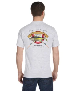 Mud Hole Custom T-Shirt: Life Ring With Crossing Rods Gear