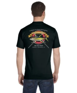 Mud Hole Custom T-Shirt: Life Ring With Crossing Rods Gear