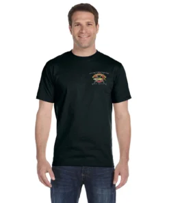 Mud Hole Custom T-Shirt: Life Ring With Crossing Rods Gear