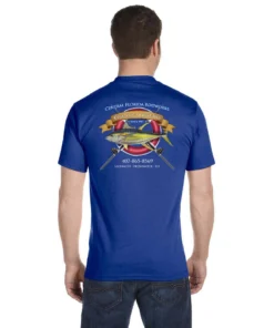 Mud Hole Custom T-Shirt: Life Ring With Crossing Rods Gear