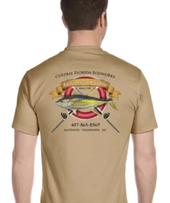 Mud Hole Custom T-Shirt: Life Ring With Crossing Rods Gear