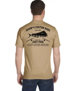 Mud Hole Custom T-Shirt: Vintage Distressed Fish And Rods Gear