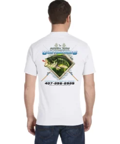 Mud Hole Custom T-Shirt: Largemouth Bass Chasing Lure
