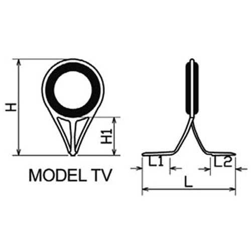 Pacific Bay Components Pac Bay Model TV Guides With Ceramic Rings 6 Pacific Bay Components Pac Bay Model TV Guides With Ceramic Rings