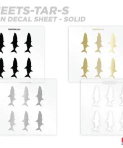 CRB Supplies Tarpon Silhouette Rod Decals - Peel & Stick