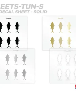 CRB Tuna Silhouette Rod Decals - Peel & Stick Supplies