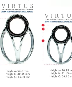 American Tackle Co. Virtus High Frame Stripping Guides Components