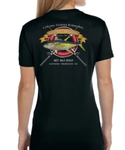 Mud Hole Women's Custom T-Shirt: Life Ring With Crossing Rods