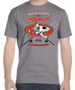 Mud Hole 'Rod Builders Hook Up' Fish Skeleton Tee Gear